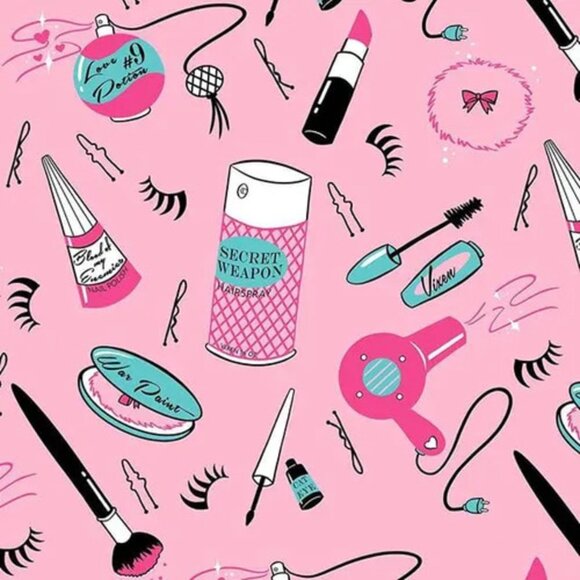 vixen micheline pitt makeup pin up pink swing dress size medium - Picture 3 of 7